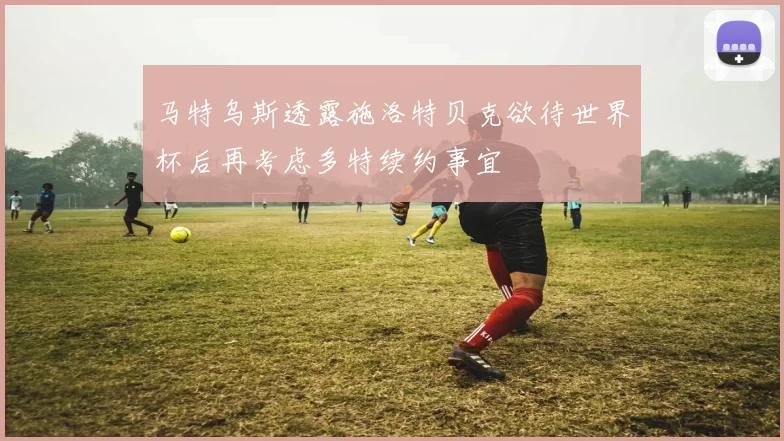 马特乌斯透露施洛特贝克欲待世界杯后再考虑多特续约事宜