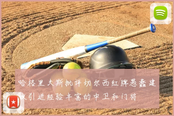 哈格里夫斯批评切尔西红牌愚蠢建议引进经验丰富的中卫和门将
